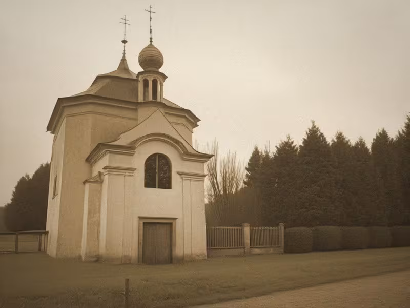 Wygląd historyczny – kaple svatého Jana Nepomuckého (Křinec)