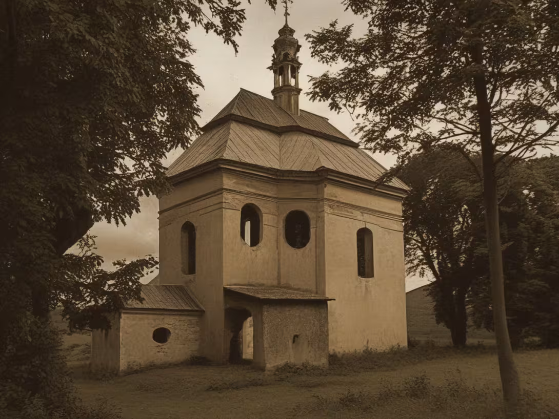 Historická podoba – kaple svatého Jana Nepomuckého (Sloup v Čechách)