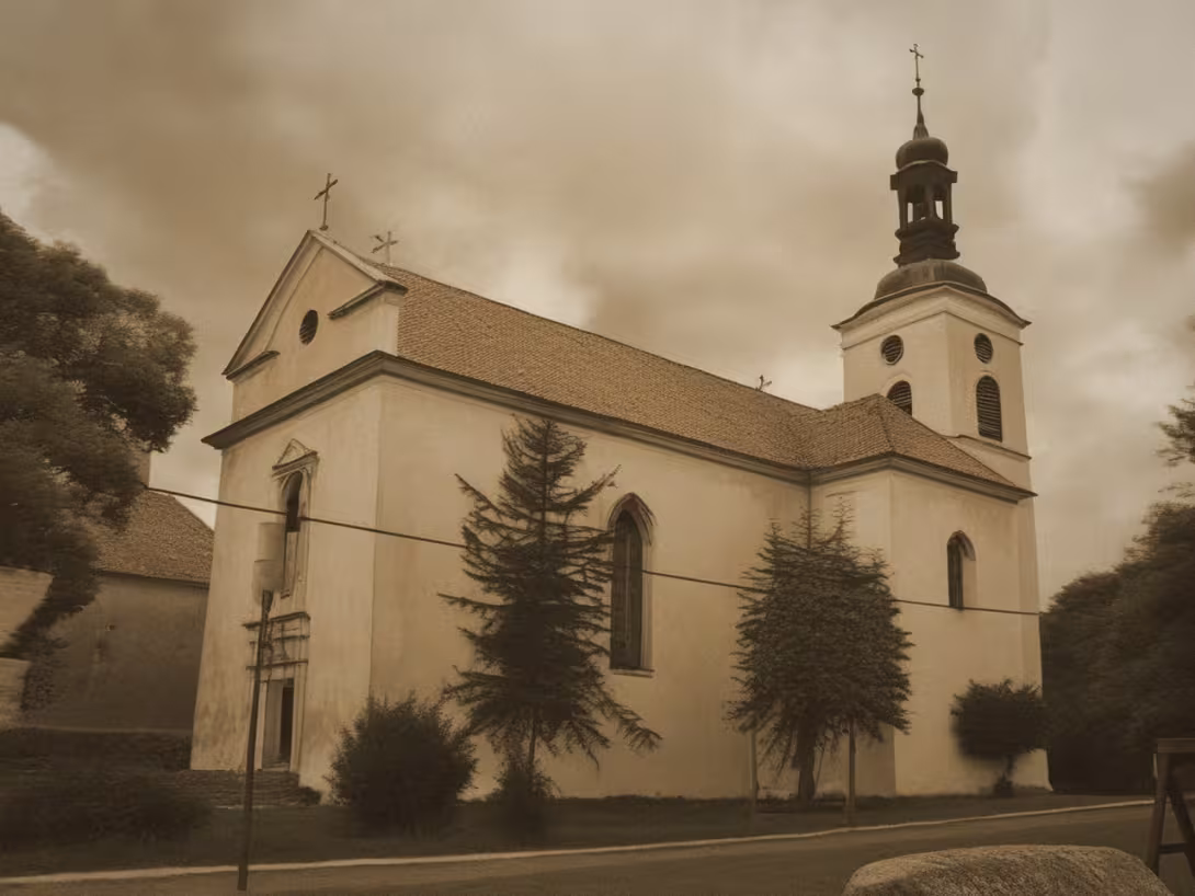 Historická podoba – kostel Nanebevzetí Panny Marie (Ždánice)