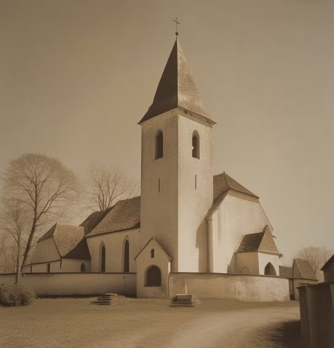 Historická podoba – Kostel Nanebevzetí Panny Marie (Modrá Hůrka)
