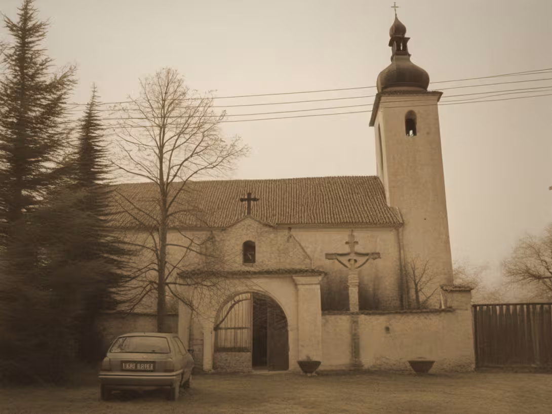 Wygląd historyczny – kostel Nanebevzetí Panny Marie (Olbramkostel)
