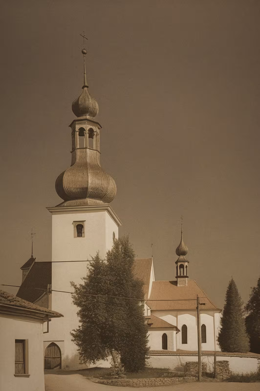 Historical appearance – kostel Nanebevzetí Panny Marie (Sebranice)