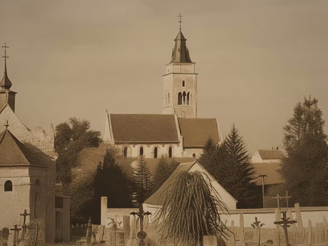 Historical appearance – kostel Nanebevzetí Panny Marie (Slavonice)