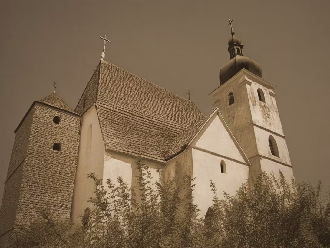 Historisches Erscheinungsbild – Kostel Nanebevzetí Panny Marie (Trhové Sviny)