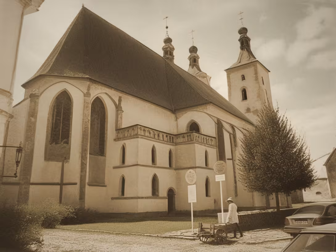 Historická podoba – kostel Nanebevzetí Panny Marie (Uničov)