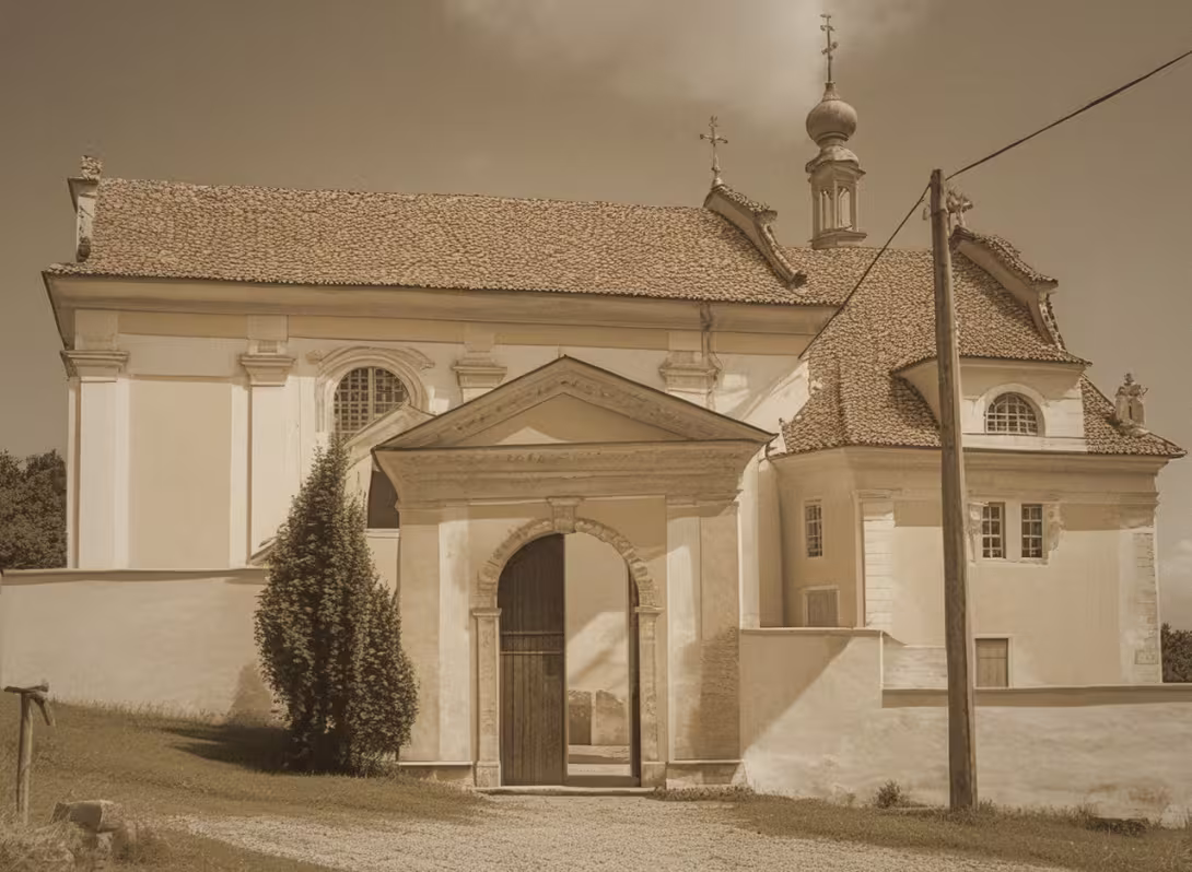 Historická podoba – kostel Narození Panny Marie (Kotouň)