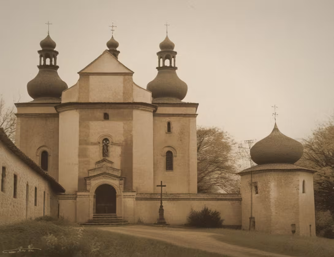 Historická podoba – kostel Narození Panny Marie (Strašín)