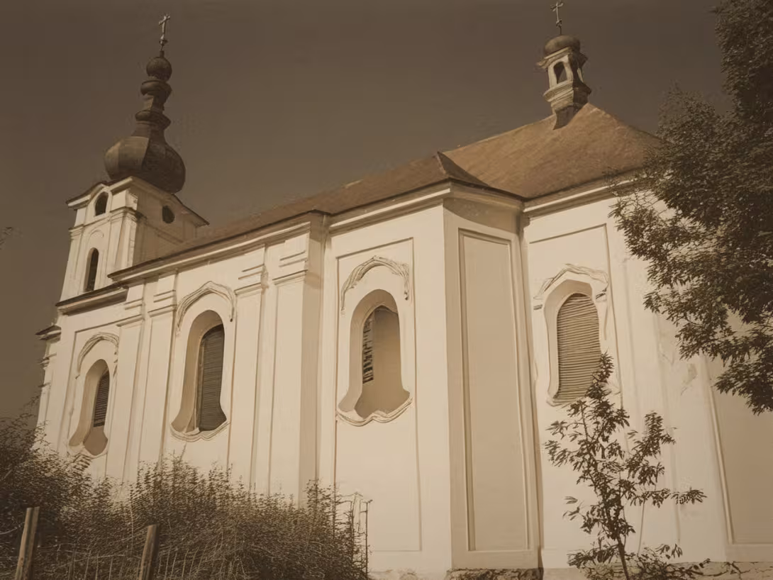 Historical appearance – Kostel Narození svatého Jana Křtitele (Město Touškov)