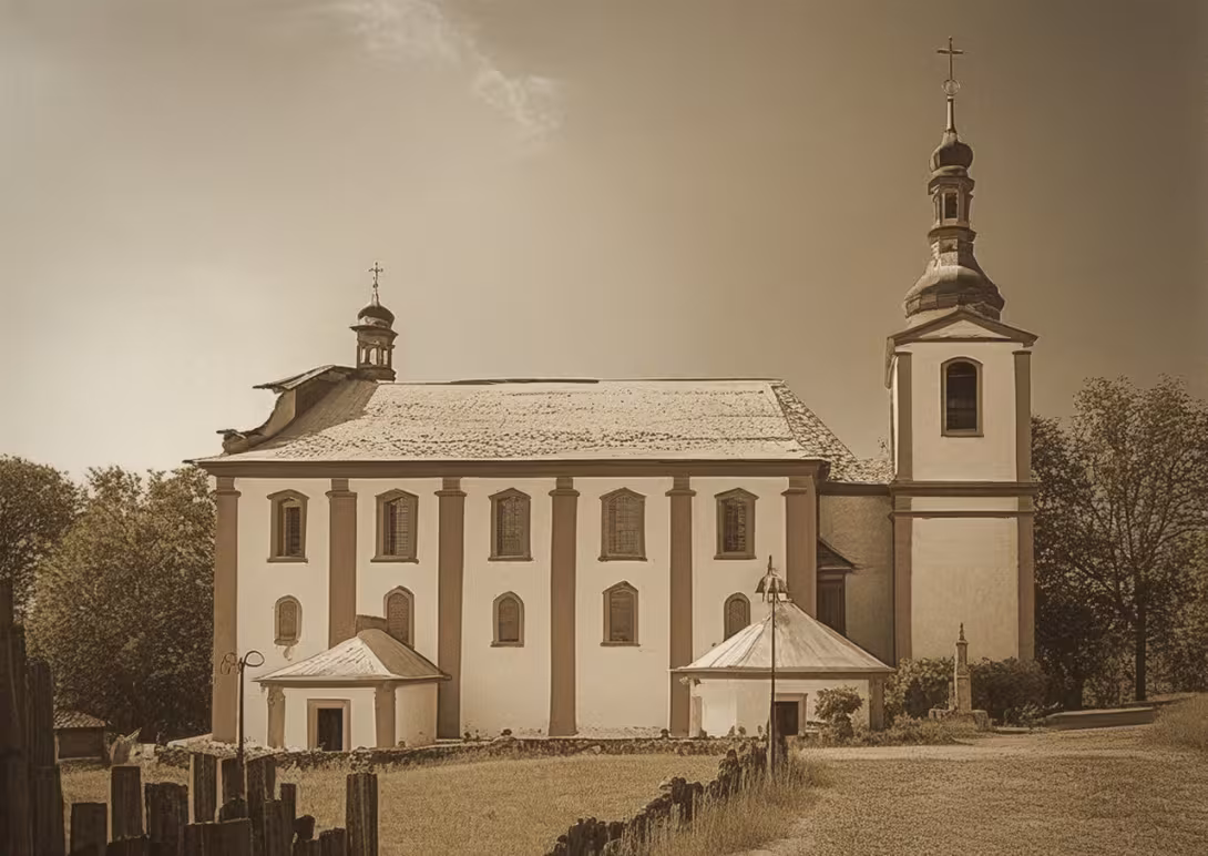 Historická podoba – Kostel Narození svatého Jana Křtitele v Kamenickém Šenově