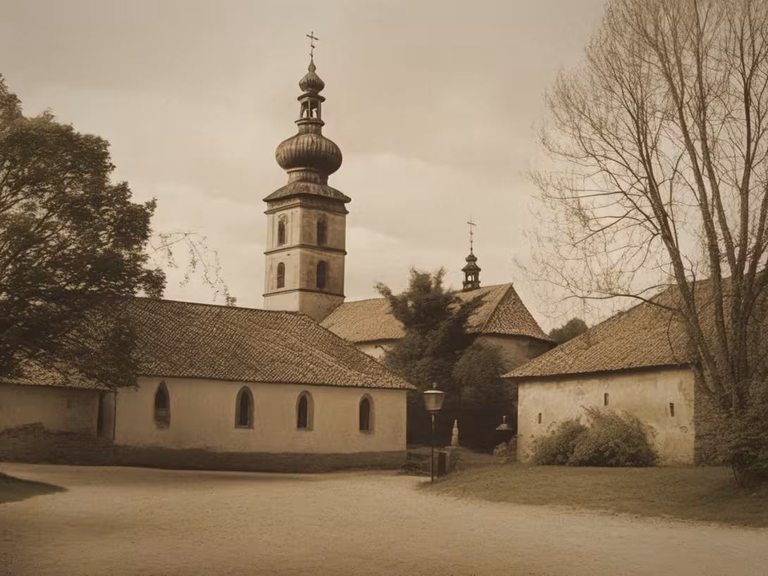 Historical appearance – kostel Narození svatého Jana Křtitele (Desná)
