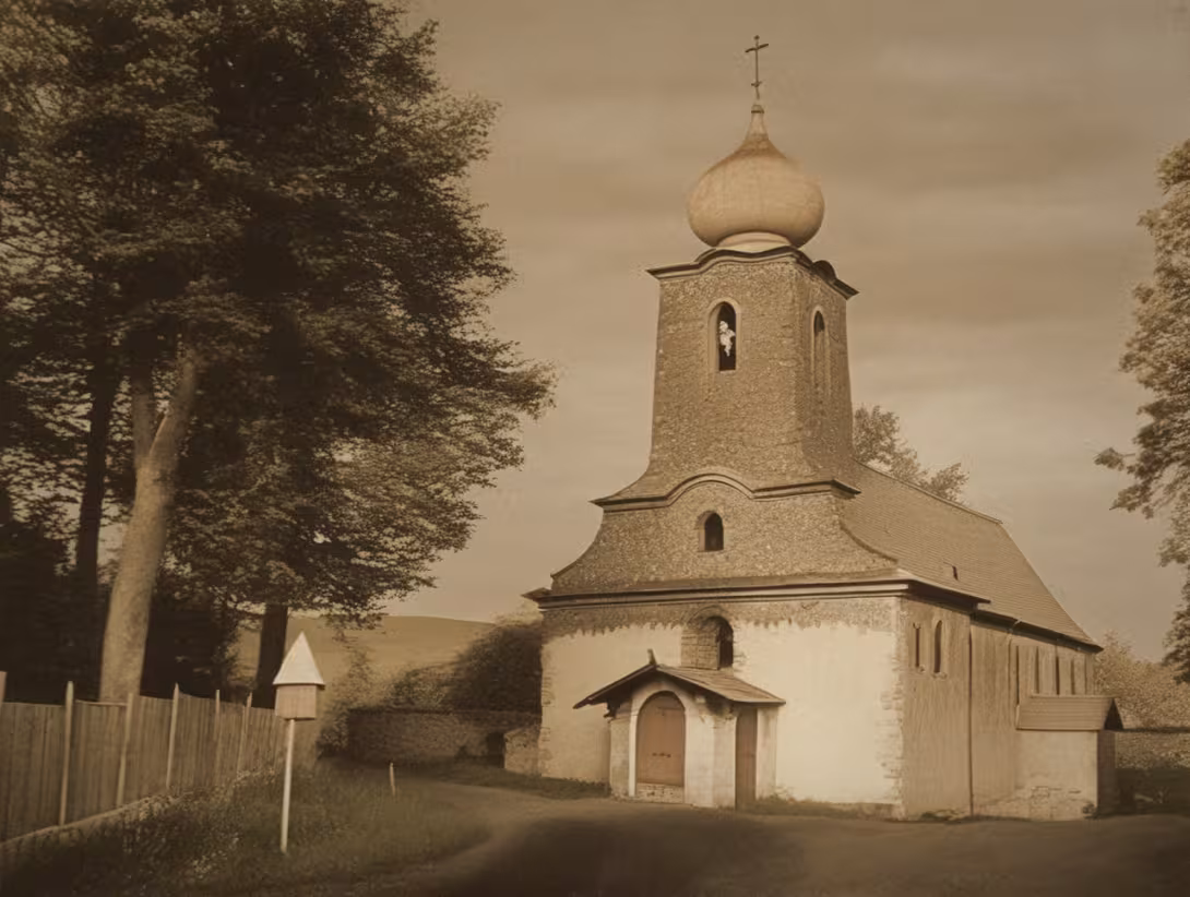 Historická podoba – kostel Navštívení Panny Marie (Červený Potok)