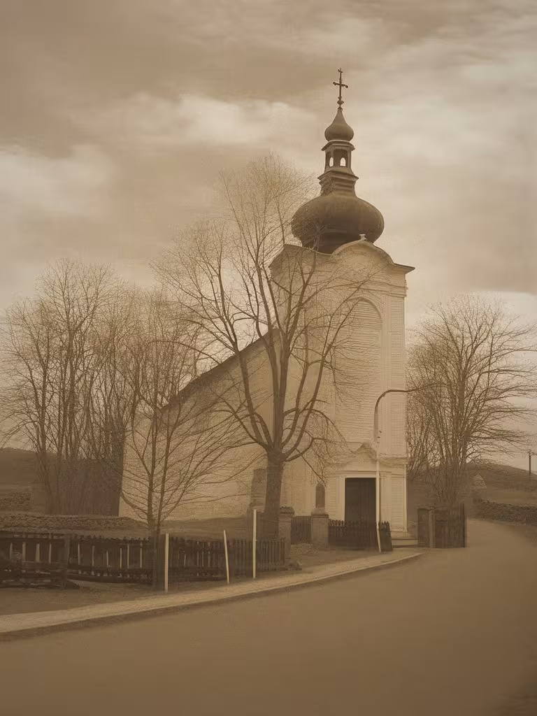 Historická podoba – Kostel Nejsvětější Trojice (Řehlovice)