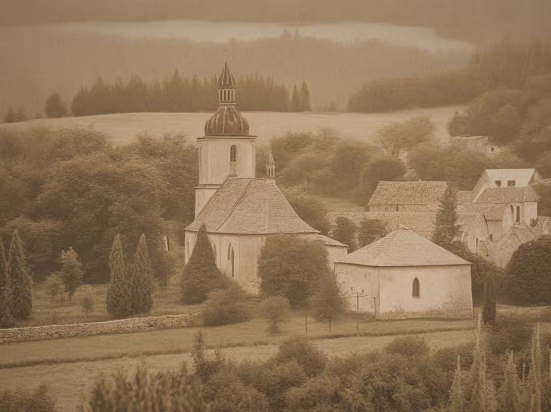 Historická podoba – Kostel Nejsvětější Trojice (Bzí)