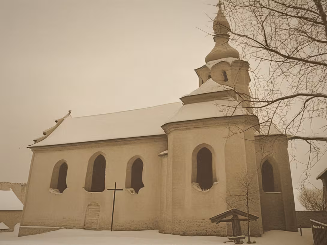 Historická podoba – kostel Nejsvětější Trojice (Jezná)
