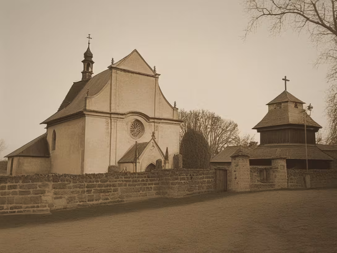 Historická podoba – Kostel Nejsvětější Trojice (Obrubce)