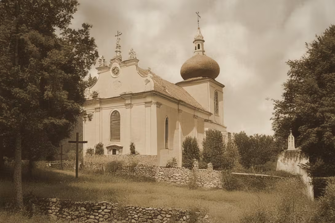 Historická podoba – Kostel Nejsvětější Trojice (Polevsko)