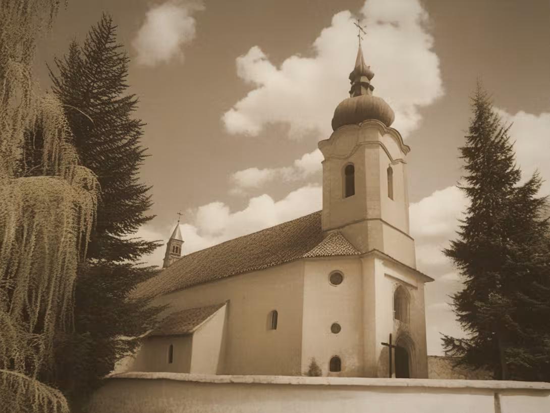 Historická podoba – kostel Nejsvětější Trojice (Střelice)