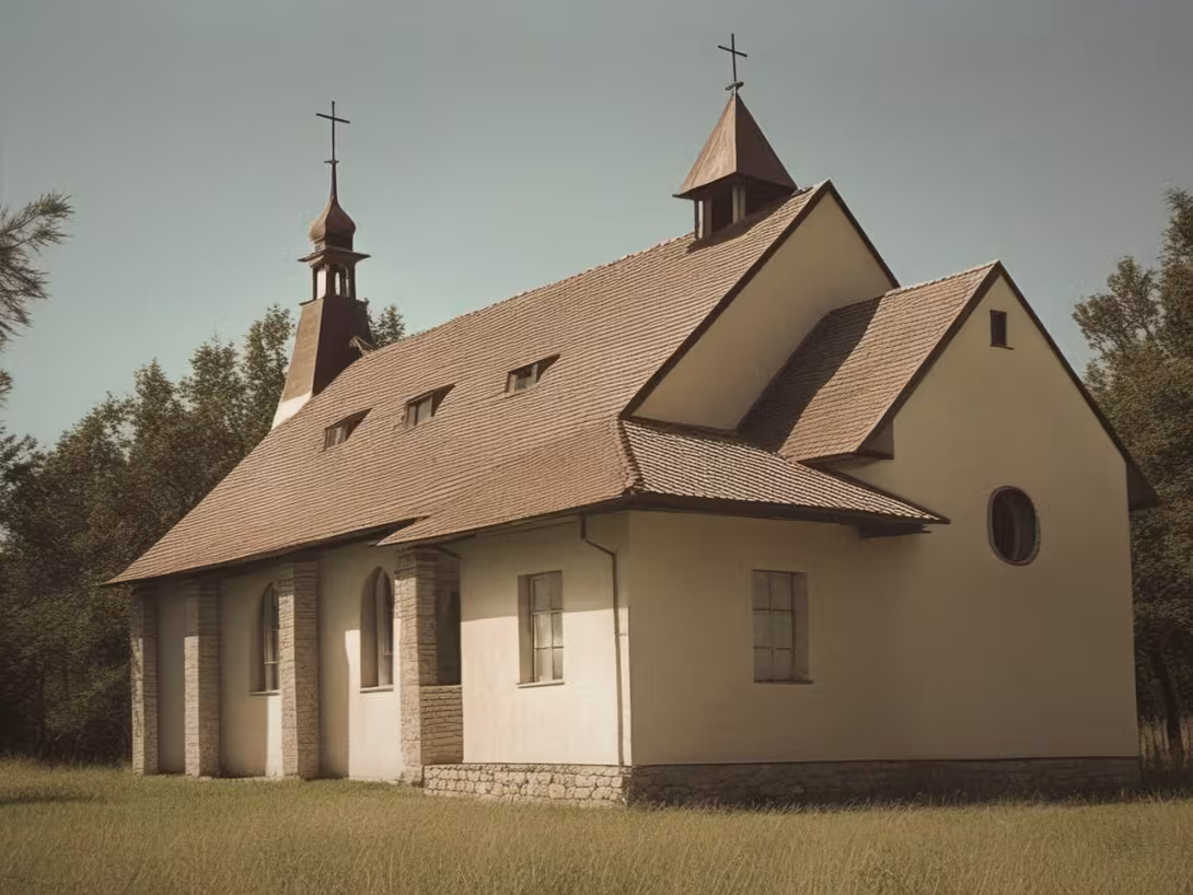 Historická podoba – kostel Nejsvětějšího Srdce Páně (Oslnovice)