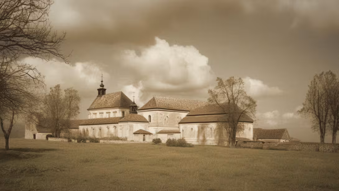 Historická podoba – Kostel Panny Marie Karmelské (Kostelní Vydří)