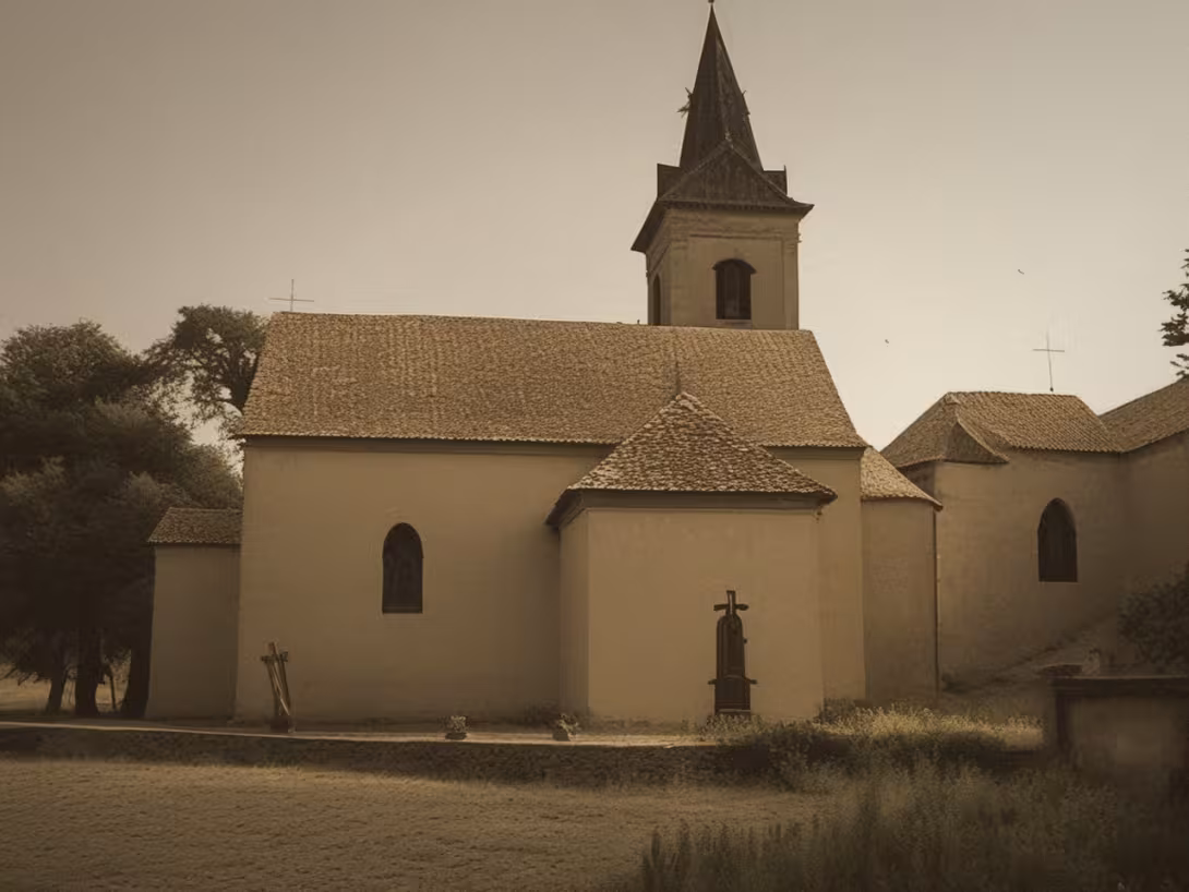 Historická podoba – kostel Povýšení svatého Kříže (Údlice)