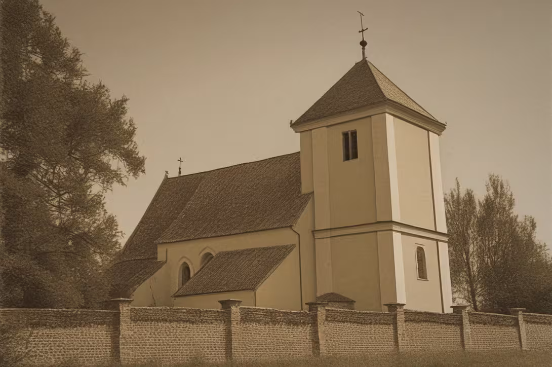 Historická podoba – kostel Povýšení svatého Kříže (Honbice)