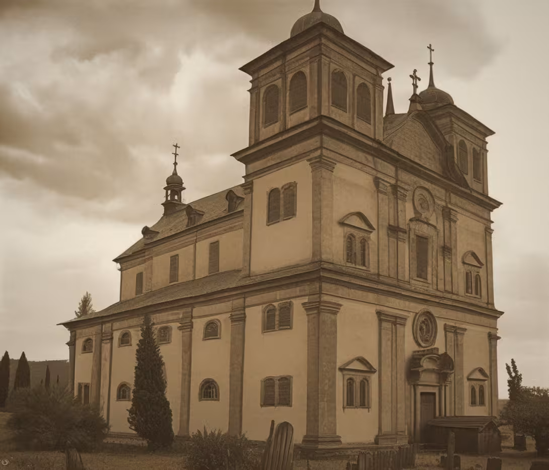 Historická podoba – Kostel Povýšení svatého Kříže (Podštěly)