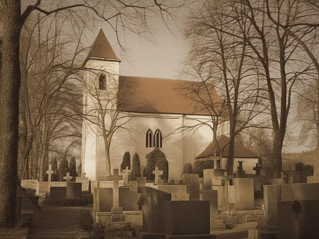 Historická podoba – kostel Povýšení svatého Kříže (Prace)