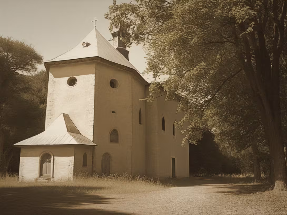 Historická podoba – kostel Proměnění Páně (Chlum)