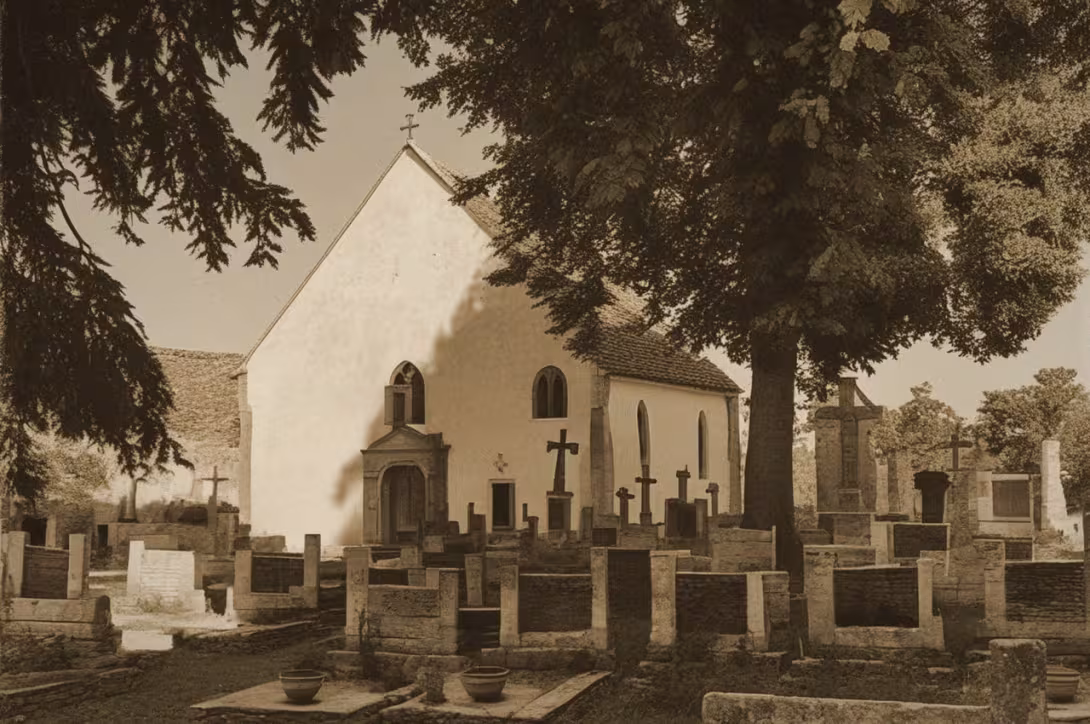 Historická podoba – kostel svaté Barbory (Batelov)