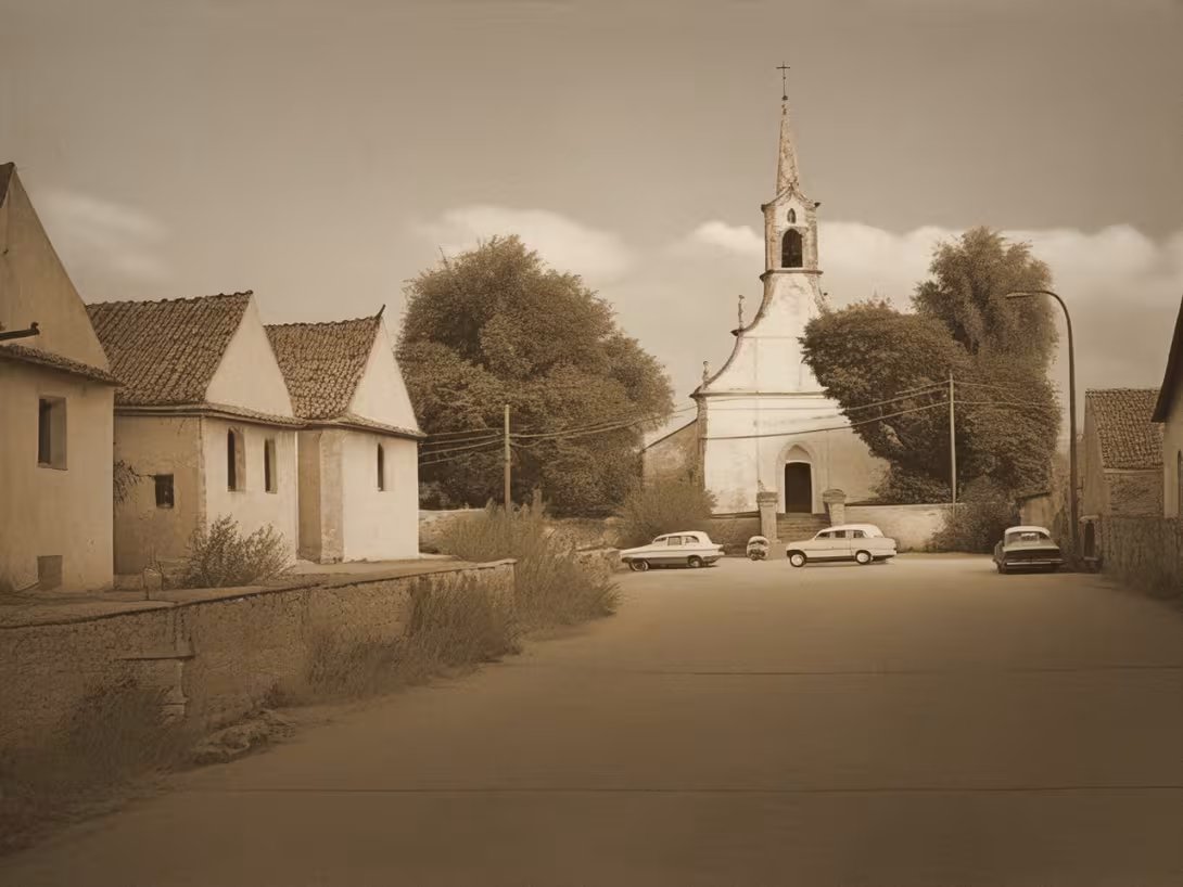 Historická podoba – Kostel svaté Barbory (Dubice)