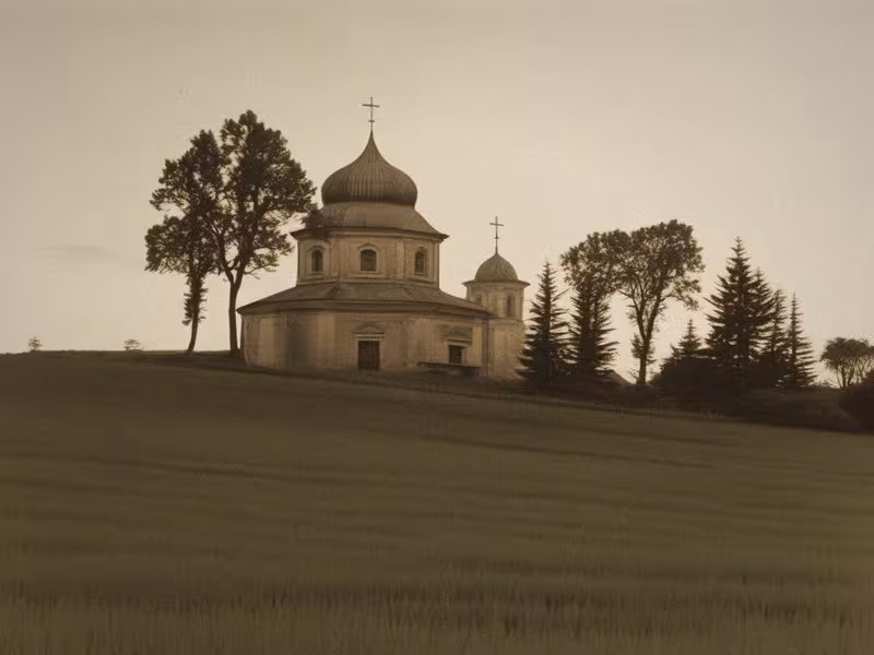 Historical appearance – Kostel svaté Barbory (Pročevily)