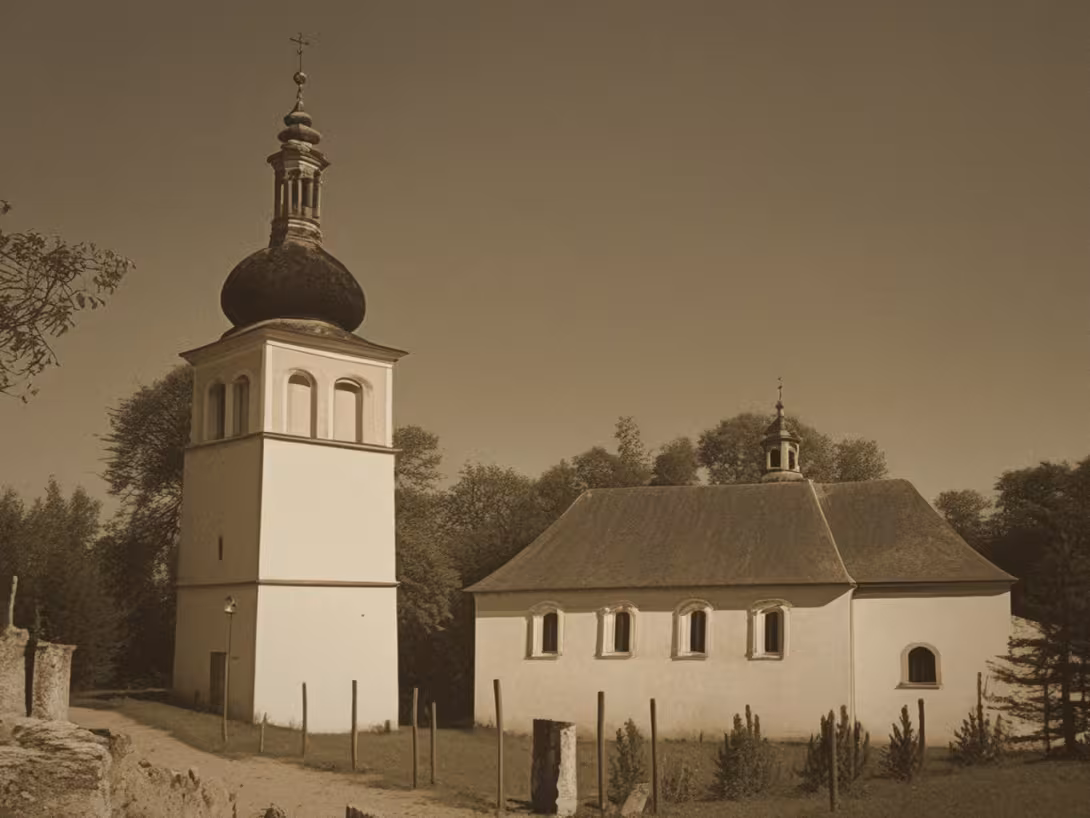 Wygląd historyczny – Kostel svaté Kateřiny (Mladé Buky)