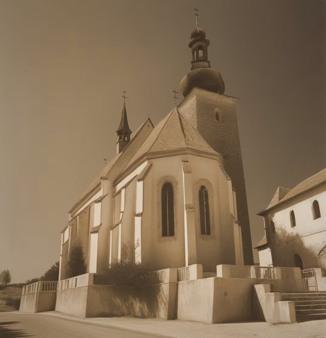 Historická podoba – Kostel svaté Kateřiny Alexandrijské (Velvary)