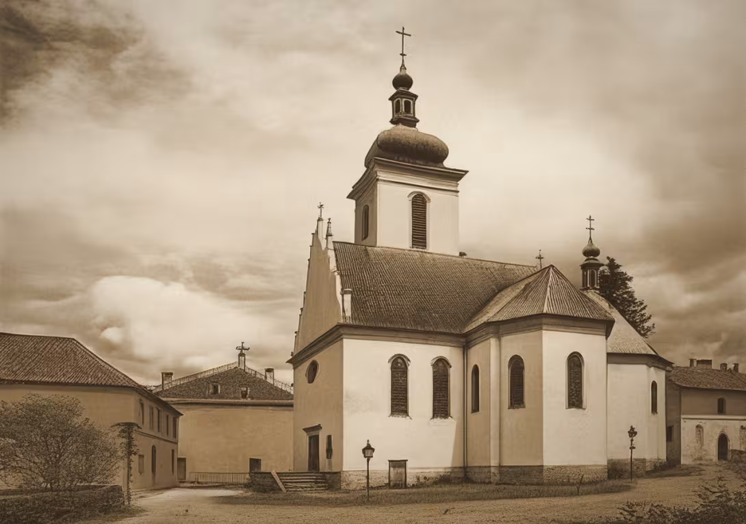 Historická podoba – Kostel svaté Kateřiny Alexandrijské (Volary)