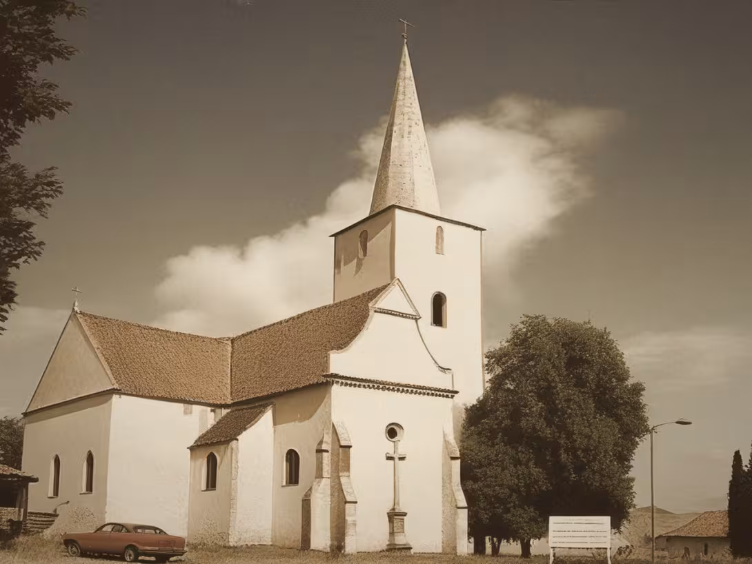 Historická podoba – kostel svaté Kunhuty (Hostěradice)