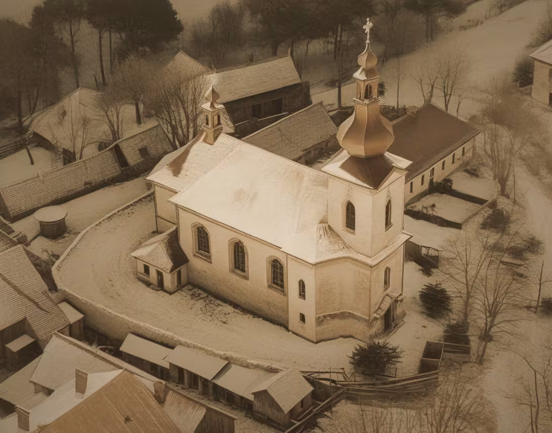 Historická podoba – Kostel svaté Máří Magdaleny (Holany)