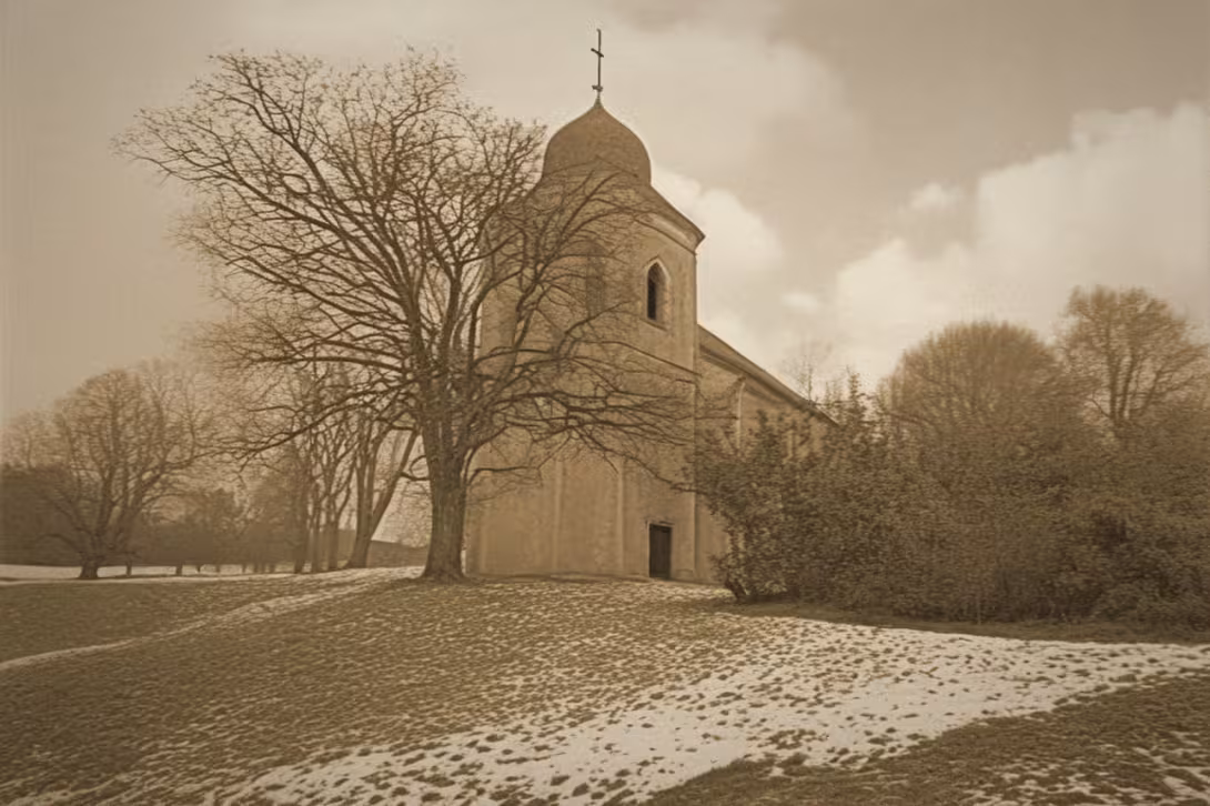 Historická podoba – kostel svatých Petra a Pavla (Rohovládova Bělá)