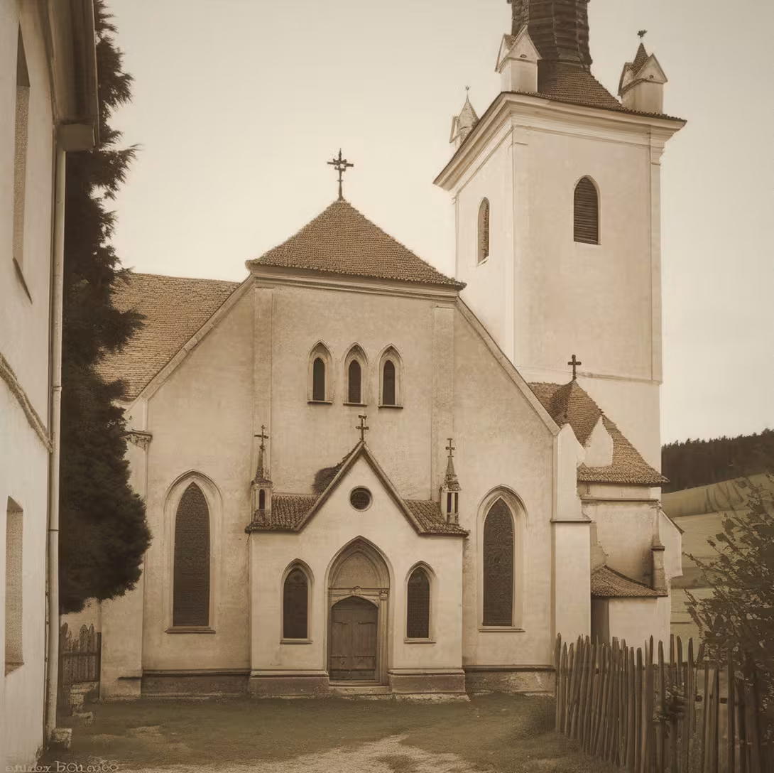 Historická podoba – Kostel svatého Šimona a Judy (Rožmitál na Šumavě)