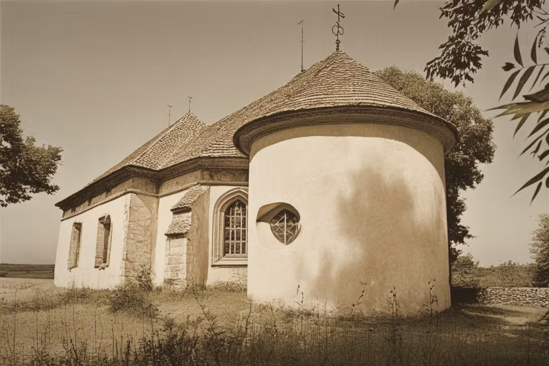 Historická podoba – Kostel svatého Štěpána (Skřivaň)