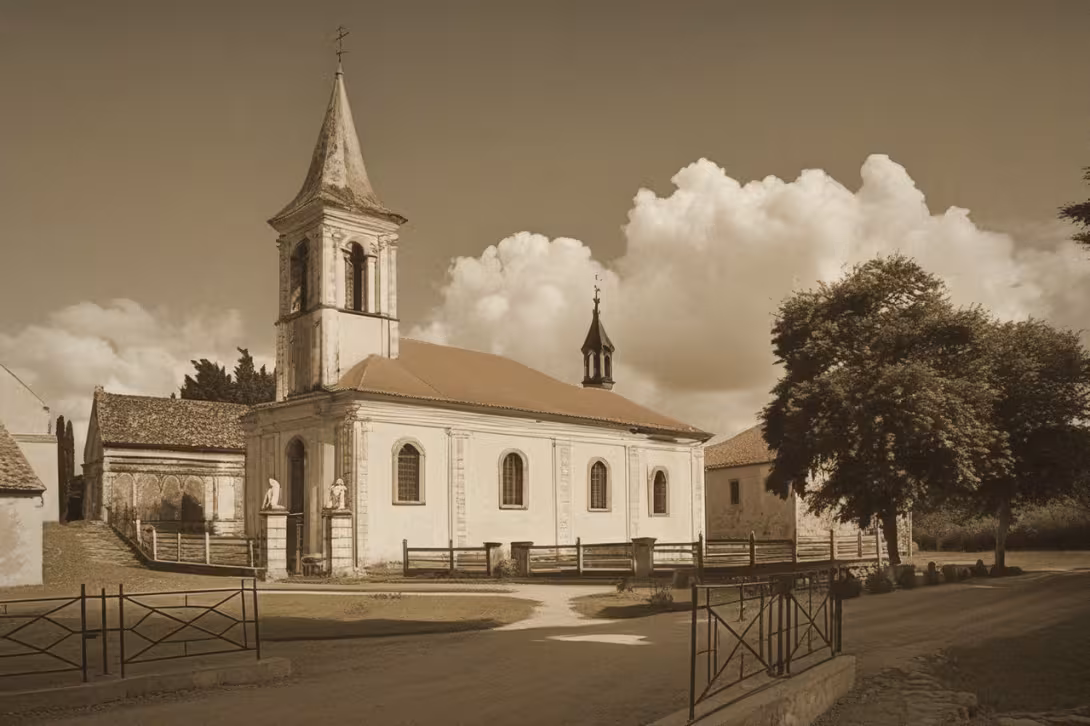 Historická podoba – Kostel svatého Apolináře (Modlany)