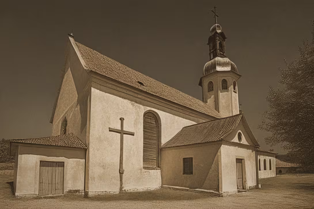 Historická podoba – kostel svatého Bartoloměje ve Velkém Šenově