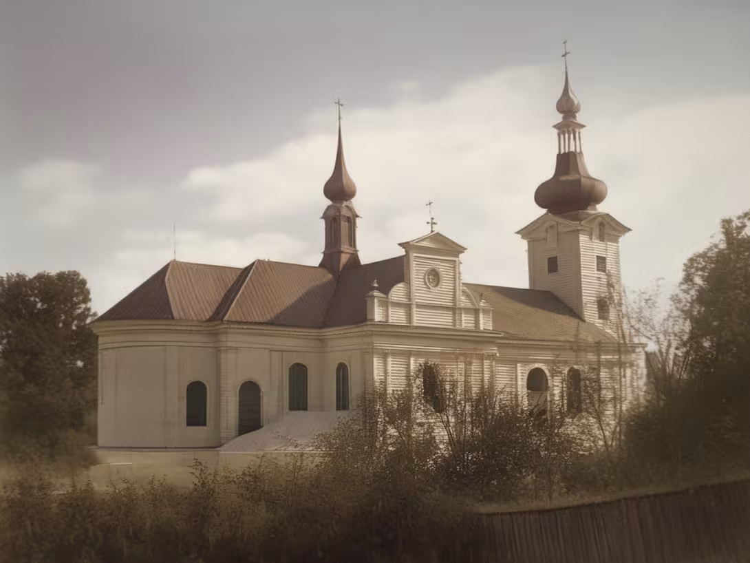 Historická podoba – Kostel svatého Benedikta (Pustiměř)