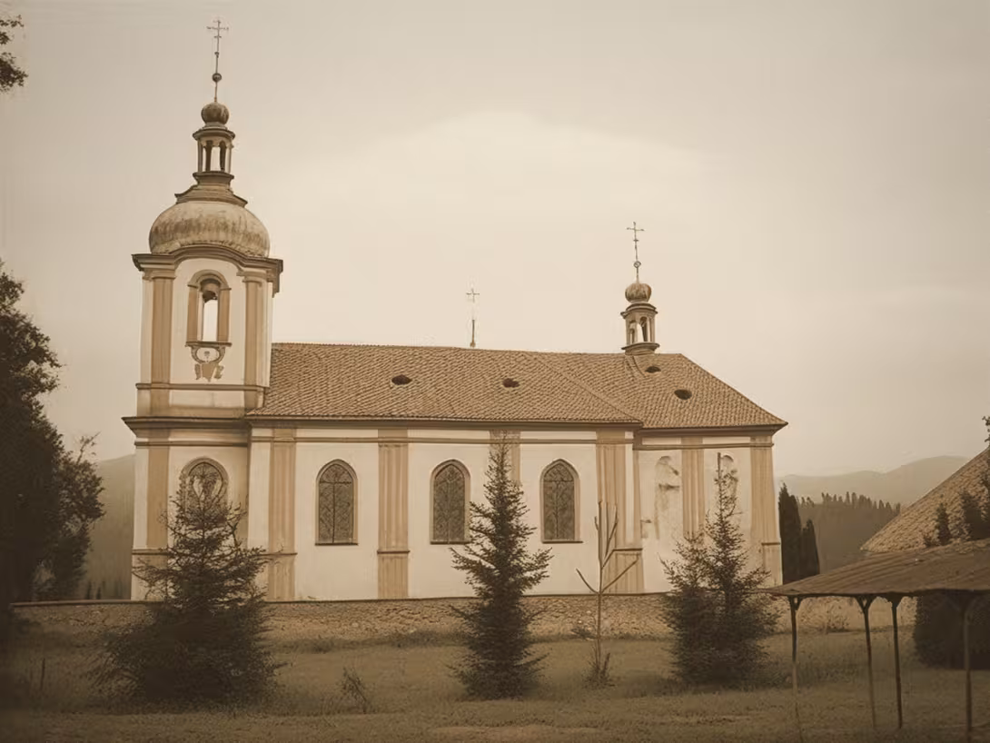 Historická podoba – Kostel svatého Františka z Assisi ve Starém Kníně