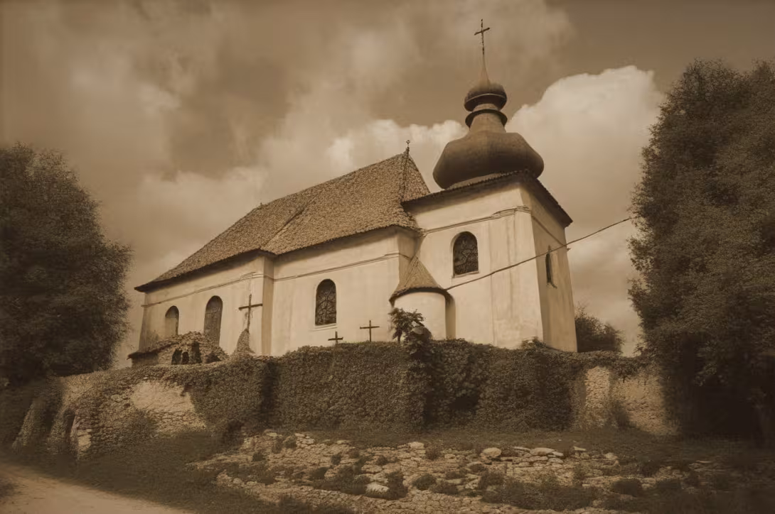 Historická podoba – Kostel svatého Jakuba Většího (Dalečín)