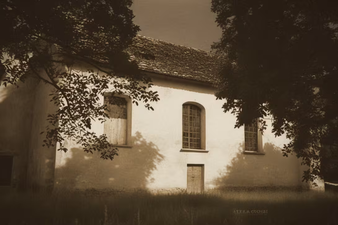 Historical appearance – Kostel svatého Jana a Pavla (Rájov)
