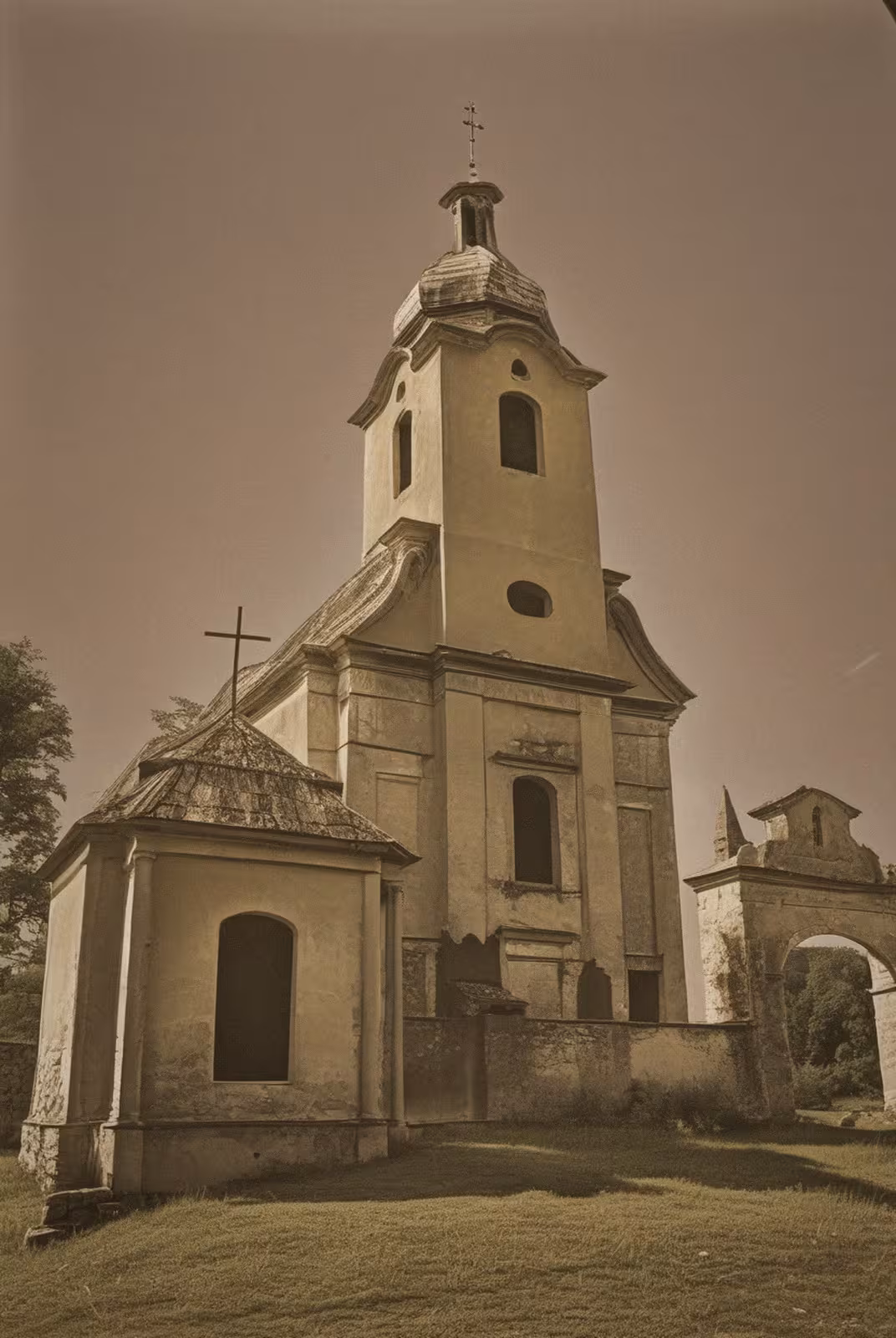 Historická podoba – Kostel svatého Jana Křtitele (Brenná)