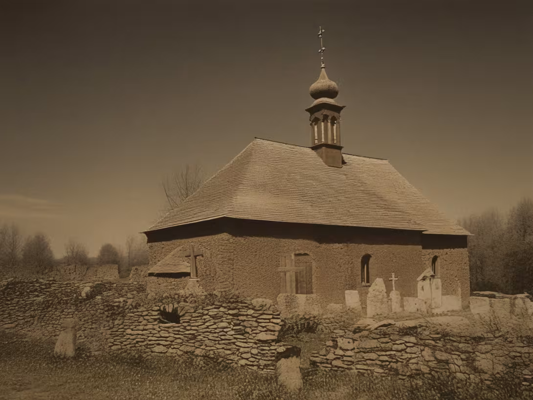 Historická podoba – kostel svatého Jana Křtitele (Lipná)