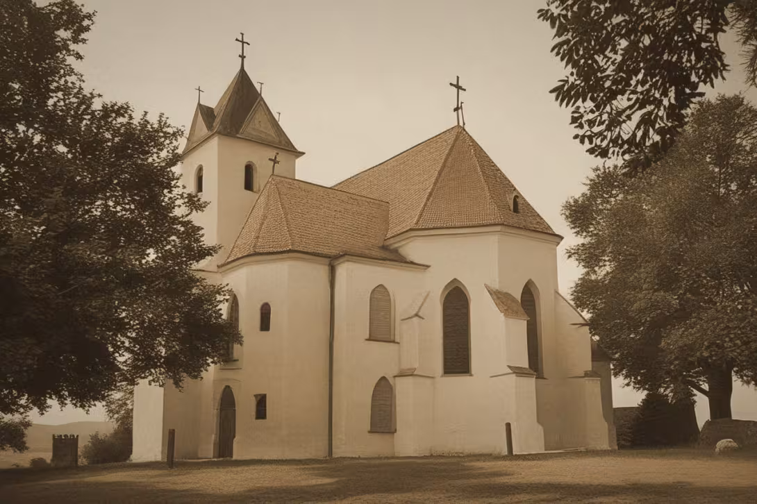 Historická podoba – kostel svatého Jana Křtitele (Višňové)
