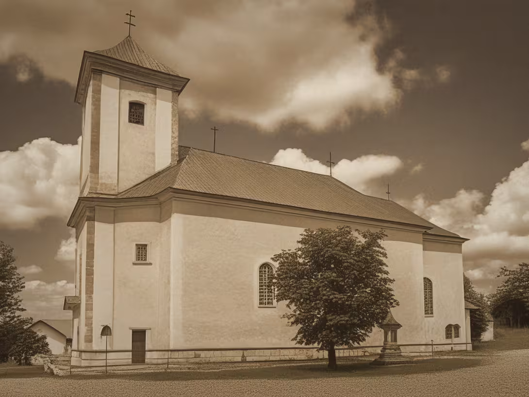 Historická podoba – kostel svatého Jana Nepomuckého (Cotkytle)