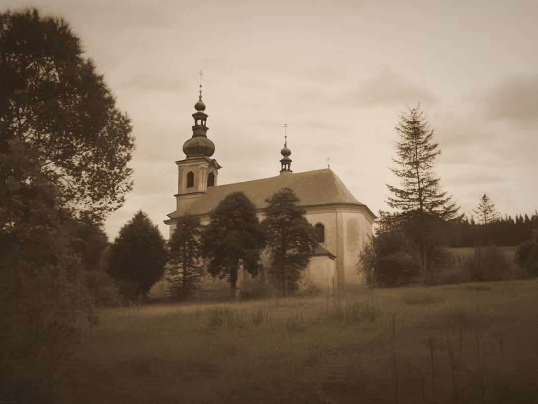 Historická podoba – Kostel svatého Jana Nepomuckého (Karlovice)